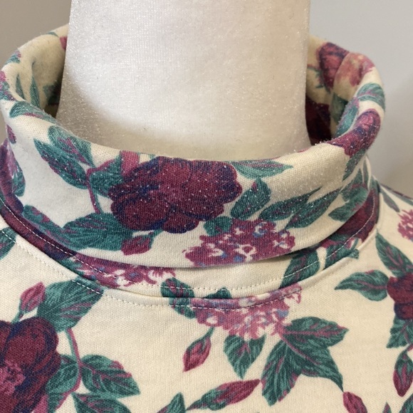 Vintage‎ Floral Turtleneck - Picture 4 of 4